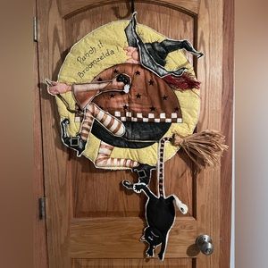 Punch it Broomzelda! This amazingly detailed door hanger is extra special